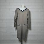 Studio Anneloes Jurk Maat L Khaki Zwart Midi Travelstof, Studio Anneloes, Verzenden, Sa, Maat 42/44 (L)