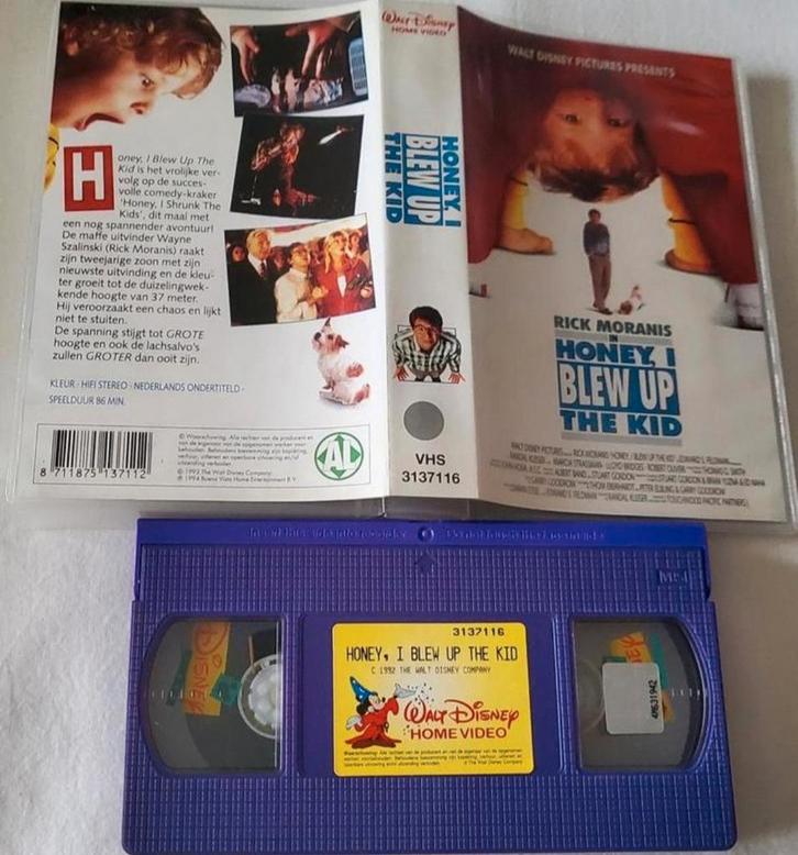 Walt Disney Honey, I Blew Up The Kid VHS Kinderen/Jeugd, Cd's en Dvd's, VHS | Kinderen en Jeugd, Zo goed als nieuw, Alle leeftijden