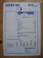 Tatra 815 P13 6x6 Technische Specificatie Brochure 1987, Zo goed als nieuw, Overige merken, Ophalen, Tatra