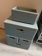 Set opberg bakken hout blauw kinderkamer, Ophalen