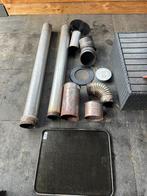 Aangeboden kachel buizen, Doe-het-zelf en Verbouw, Buizen en Afvoer, Ophalen, Zo goed als nieuw, Minder dan 2 meter, 80 mm of meer