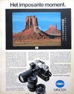 4 vintage advertenties reclames Minolta camera 1981 foto, Verzenden, Voor 1940, Fototoestel