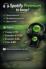 Spotify Premium te Koop – Snel & Betrouwbaar!, Tickets en Kaartjes, Eén persoon, Cadeaubon