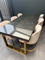 Eettafel Richmond 6 Richmond stoelen + Hanglamp, Ophalen of Verzenden, Gebruikt, 6 tot 8 stoelen