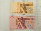 West-Afrika 2 biljetten goede kwaliteit, Ophalen of Verzenden, Overige landen