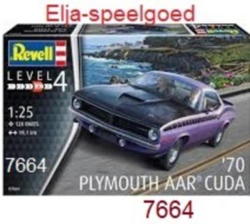 Revell I:25 1970 A.A.R. CUDA NR 7664 modelbouw auto . beschikbaar voor biedingen