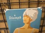 Triumph emaille bord, Reclamebord, Gebruikt, I, Ophalen of Verzenden
