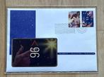 Telebrief 1996 met telefoonkaart en postzegels, Ophalen of Verzenden, Na 1940, Gestempeld