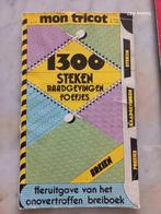 Breiboek Mon Tricot - 1300 steken, raadgevingen en foefjes, Ophalen of Verzenden, Gebruikt, Breien, Patroon of Boek