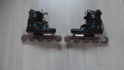 Nijdam Skeelers (mt 44) met beschermers, Sport en Fitness, Skeelers, Gebruikt, Inline skates 4 wielen, Overige merken, Dames, Heren