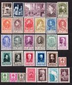 België 1952 met de 4 betere reeksen, Ophalen, Postfris, Spoor van plakker