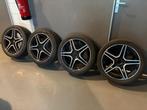 Mercedes A-klasse CLA-klasse W177 W118 velgen + winterbanden, 18 inch, Gebruikt, Banden en Velgen, Personenwagen