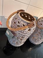 Decoris Windlichten / Lantaarns - Set van 2, Huis en Inrichting, Woonaccessoires | Kandelaars en Kaarsen, Ophalen, Overige materialen