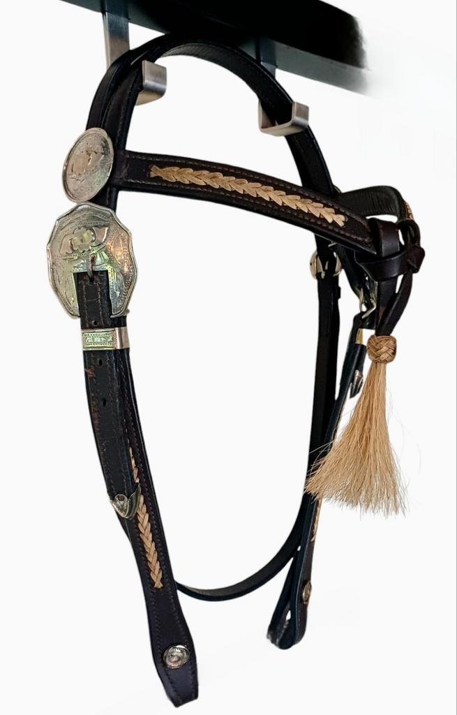 Western hoofdstel, Dieren en Toebehoren, Paarden en Pony's | Hoofdstellen en Tuigage, Gebruikt, Western, Ophalen of Verzenden