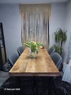 Mango bartafel 160x70 met 4 stoelen., Huis en Inrichting, Zo goed als nieuw, 150 tot 200 cm, Vier personen, Rechthoekig
