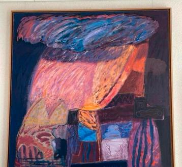 Baldin schilderij uit 1992 ( 1x1 meter) beschikbaar voor biedingen