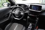 Peugeot 2008 1.2 PureTech GT-Line Autom Half Leder/Stof Spor, Gebruikt, 1199 cc, Leder en Stof, Zwart