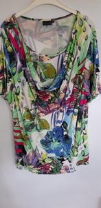 Gabriella K shirt met watervalhals maat 50, Overige kleuren, Maat 46/48 (XL) of groter, Korte mouw, Gedragen