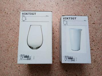 020/VINTAGE IKEA GLASWERK VIKTIGT SERIE 2X/IITALA/HELLA PS/ beschikbaar voor biedingen