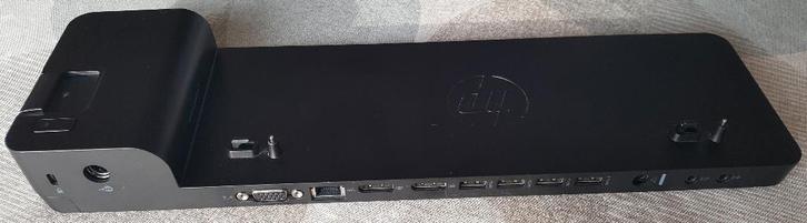 Dockingstation HP Ultraslim -2 monitoren koppelen a/d laptop, Computers en Software, Dockingstations, Gebruikt, Docking station