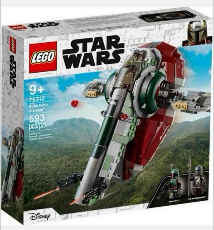 Nieuw: LEGO Star Wars 75312: Boba Fett’s Starship, Kinderen en Baby's, Speelgoed | Duplo en Lego, Nieuw, Lego, Complete set, Ophalen of Verzenden