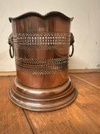 Antiek  koperen cachetpot, Antiek en Kunst, Ophalen of Verzenden, Koper