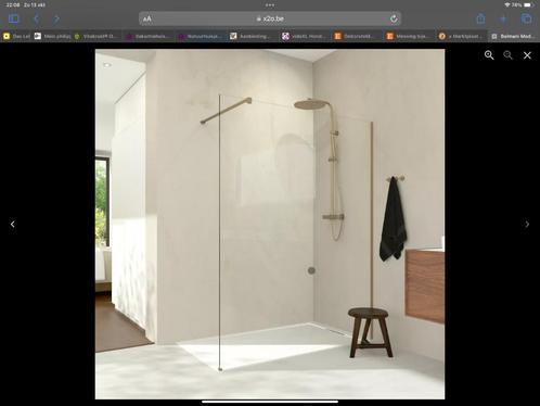 Glazen douche deur plus zijwand en toebehoren., Doe-het-zelf en Verbouw, Sanitair, Nieuw, Douche, Glas, Ophalen