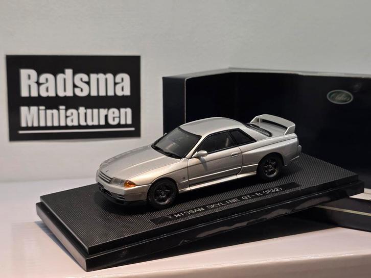 Nissan Skyline GT-R R32 - Silver - 1:43 Ebbro, Hobby en Vrije tijd, Modelauto's | 1:43, Nieuw, Auto, Overige merken, Ophalen of Verzenden