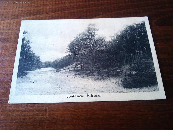 C34 - Soestduinen - Middenlaan - 1932 - Mooi/Oud, Verzamelen, Ansichtkaarten | Nederland, Utrecht, Ophalen of Verzenden