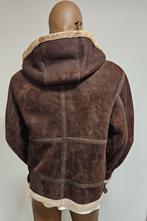 Pall Mall / PME geschuurd leren shearling lammycoat (L), Maat 52/54 (L), Bruin, ., Pall Mall PME Legend