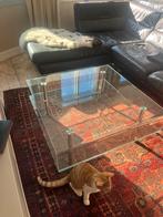 Glass coffee table, Huis en Inrichting, Tafels | Salontafels, Ophalen, Zo goed als nieuw