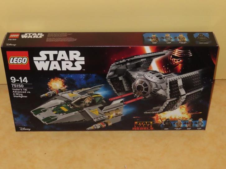 Lego 75150 Star wars Darth Vaders TIE Advanced tegen de A-Wi, Kinderen en Baby's, Speelgoed | Duplo en Lego, Nieuw, Lego, Complete set