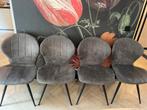 6 Eetkamer stoelen MX Sofa antraciet, vlekbestendig, Huis en Inrichting, Stoelen, Ophalen, Zo goed als nieuw, Grijs, Vijf, Zes of meer stoelen