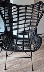 Zwarte Egg chair / vlinderstoel, Huis en Inrichting, Ophalen, Gebruikt