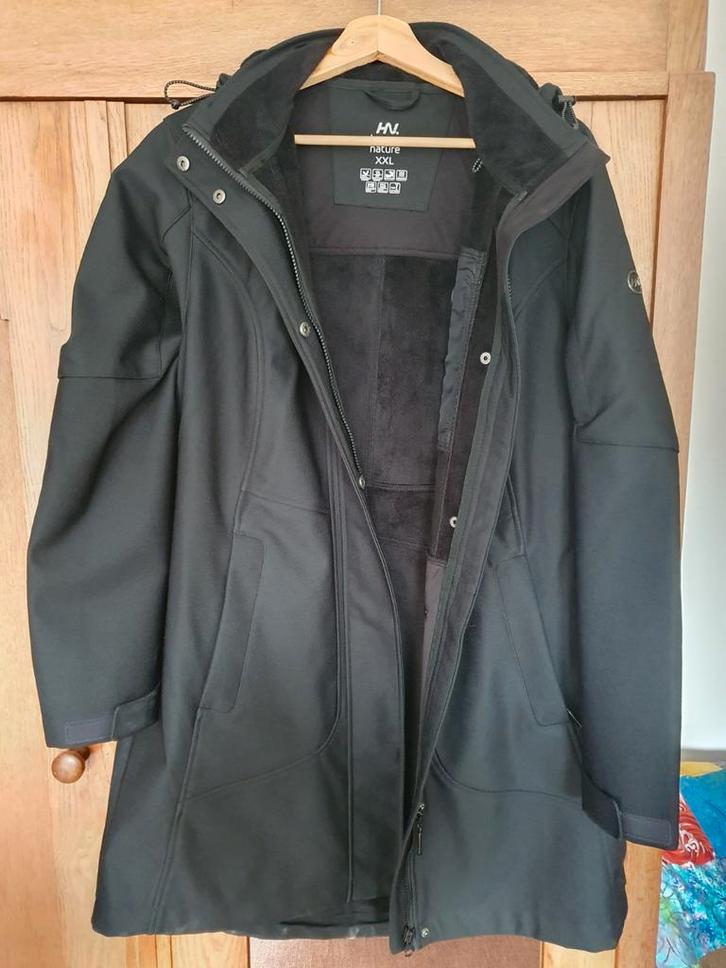 Softshell Jas Dames - Human Nature XXL, Kleding | Dames, Jassen | Zomer, Zo goed als nieuw, Maat 46/48 (XL) of groter, Zwart, Ophalen of Verzenden