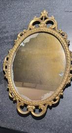 Brocante spiegel antieke Louis XVI-stijl 45x35cm, Antiek en Kunst, Antiek | Spiegels, Ophalen of Verzenden, Ovaal, Minder dan 50 cm