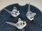 Swarovski set van 3 veldmuisjes systeemnummer 7631015000, Ophalen, Zo goed als nieuw, Figuurtje