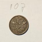 107	 ƒ 0,005 	½ Cent Halve Cent 1917 CIR, Ophalen of Verzenden, Koningin Wilhelmina, Overige waardes, Losse munt