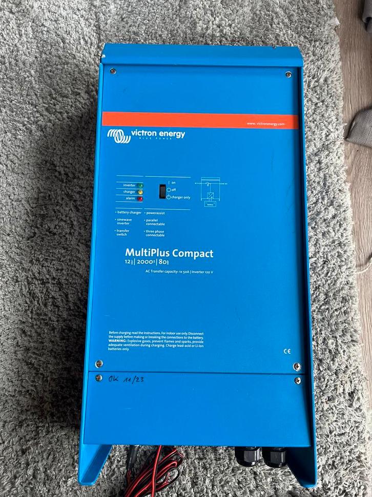 Victron Multiplus 12V 2000VA Compact 120V, Caravans en Kamperen, Camper-accessoires, Gebruikt, Ophalen of Verzenden