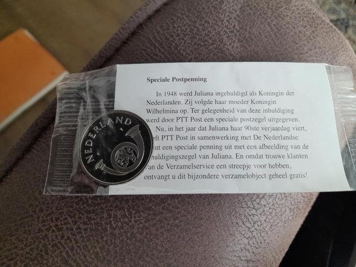 Postpenning 1999, Postzegels en Munten, Penningen en Medailles, Overige materialen, Nederland, Ophalen of Verzenden