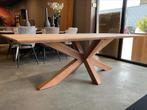 Eetkamertafel Bruuts | Acaciahout 240 cm | Spinpoot hout, Vijf personen of meer, Rechthoekig, Overige houtsoorten, Nieuw