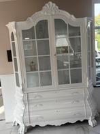 Brocante vitrinekast/buikkast, Huis en Inrichting, Kasten | Vitrinekasten, Ophalen, Zo goed als nieuw, 25 tot 50 cm, 150 tot 200 cm