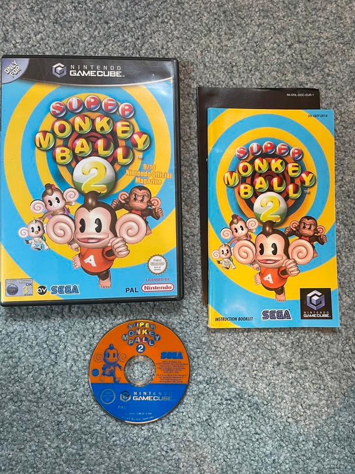 Super Monkey Ball 2 met garantie, Spelcomputers en Games, Games | Nintendo GameCube, Zo goed als nieuw, 1 speler, Vanaf 3 jaar