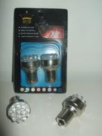 12 LED's Auto-LampSet, 12V, Blauw, 2-Pack, Fitting BA 15s, Auto diversen, Verzenden