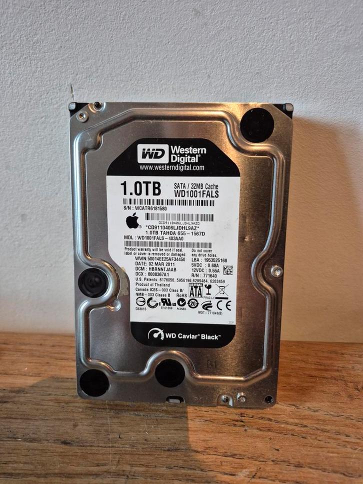 WD 1TB HDD - WD1001FALS, Computers en Software, Harde schijven, Desktop, Ophalen of Verzenden