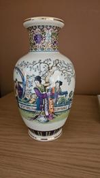 Chinese porseleinen vaas met tafereel, Ophalen of Verzenden
