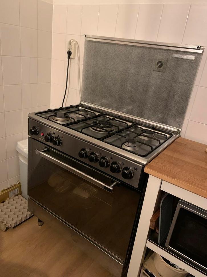 Bestron gasfornuis met 5 pitten, Witgoed en Apparatuur, Fornuizen, Gebruikt, Vrijstaand, Gas, 5 kookzones of meer, 85 tot 90 cm