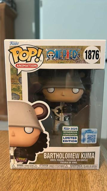 Funko Pop! Bartholomew Kuma One Piece Exclusivr beschikbaar voor biedingen