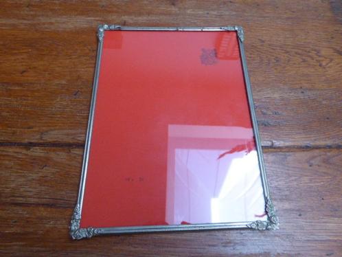 Vintage metalen fotolijst, Antiek en Kunst, Antiek | Woonaccessoires, Ophalen of Verzenden