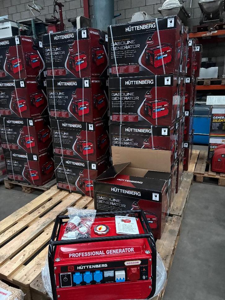 OUTLET NOODPAKKET TREKSTART OF KEYSTART HUTTENBERG AGGREGAAT, Doe-het-zelf en Verbouw, Aggregaten, Nieuw, Benzine, Minder dan 5 kVA